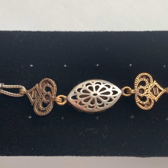 Emerald Ruby 925 Silver Bracelet Ottoman Design - Picture 5 of 7